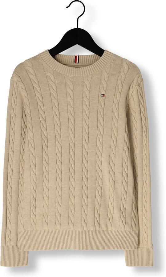 Tommy Hilfiger Gebreide trui COTTON CABLE SWEATER voor kinderen tot 16 jaar met kabelpatroon - Foto 2