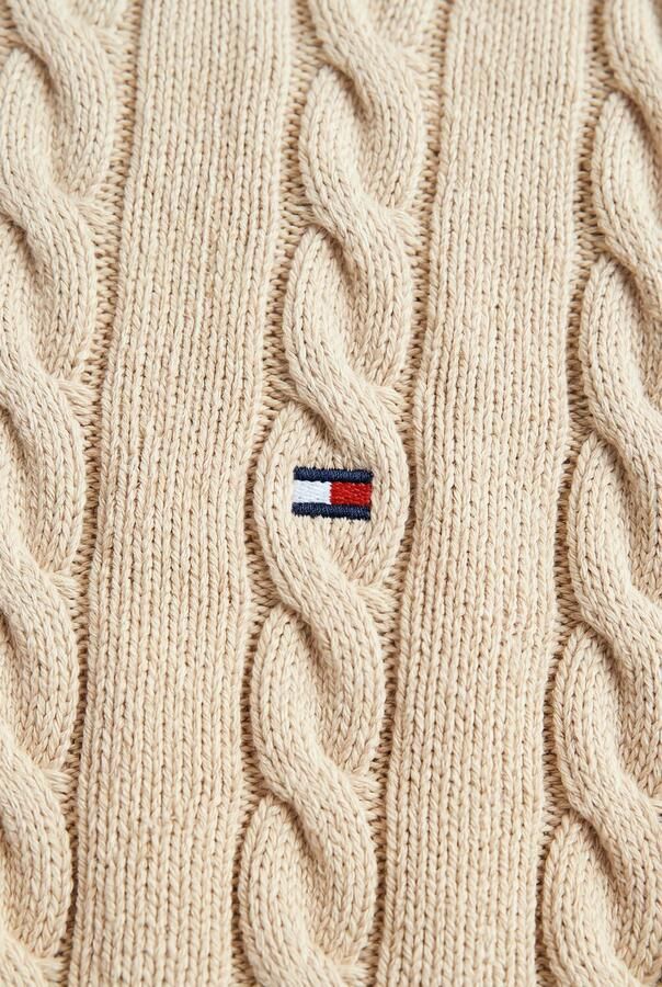 TOMMY HILFIGER Jongens Truien & Vesten Cotton Cable Sweater Beige - Foto 2