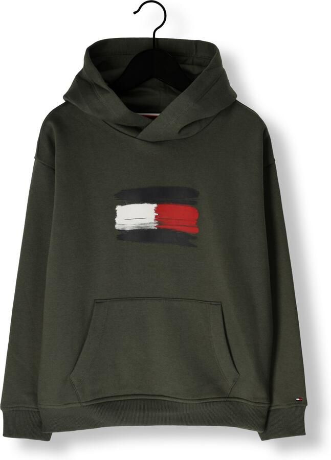 TOMMY HILFIGER Jongens Truien & Vesten Flag Hoodie Donkergroen - Foto 2