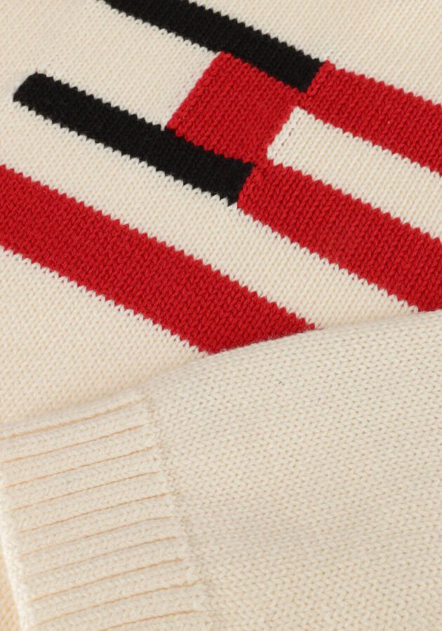 TOMMY HILFIGER Jongens Truien & Vesten Flag Sweater Ecru