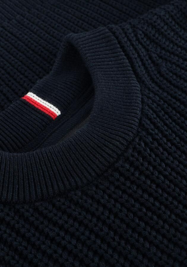 TOMMY HILFIGER Jongens Truien & Vesten Half Cardigan C-neck Sweater Donkerblauw