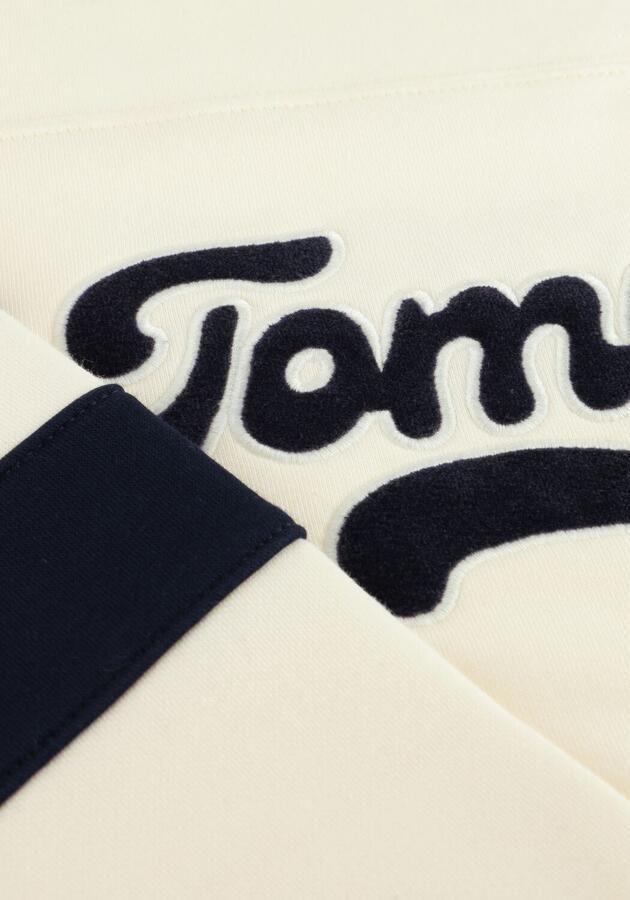 TOMMY HILFIGER Jongens Truien & Vesten Varsity Colourblock Sweatshirt Ecru