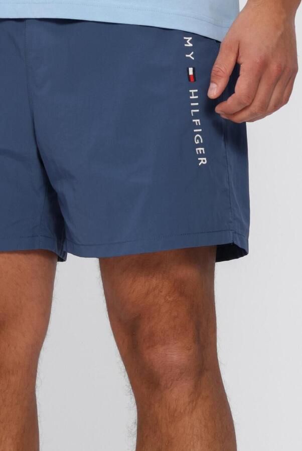 TOMMY HILFIGER UNDERWEAR Tommy Hilfiger Heren Zwembroeken Medium Drawstring Zip Pocket Blauw - Foto 4