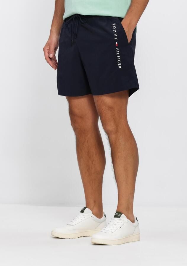 TOMMY HILFIGER UNDERWEAR Tommy Hilfiger Heren Zwembroeken Medium Drawstring Zip Pocket Donkerblauw