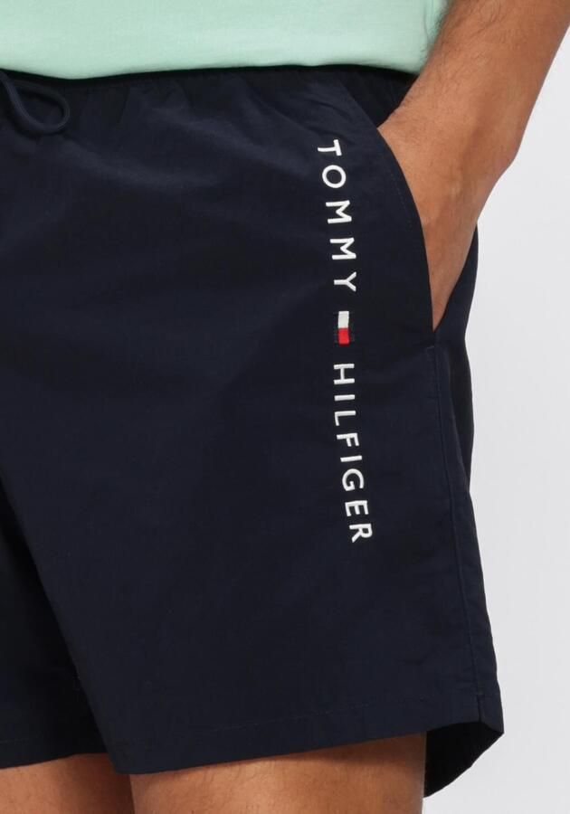 TOMMY HILFIGER UNDERWEAR Tommy Hilfiger Heren Zwembroeken Medium Drawstring Zip Pocket Donkerblauw - Foto 4