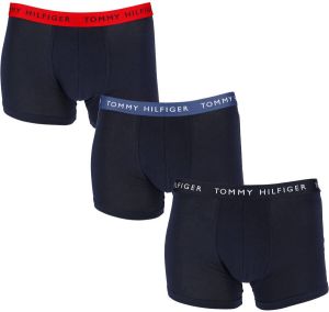 Tommy Hilfiger Underwear Boxershort met contrastkleurige onderbroekband (set van 3)