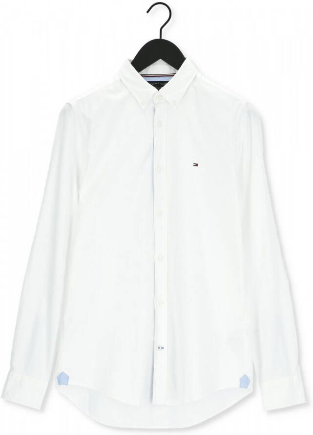 Witte Tommy Hilfiger Casual Overhemd Core Stretch Slim Oxford Shirt