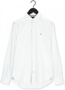 Tommy Hilfiger Witte Casual Overhemd Core Stretch Slim Oxford Shirt