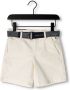TOMMY HILFIGER Jongens Broeken Essential Belted Chino Shorts Wit - Thumbnail 1