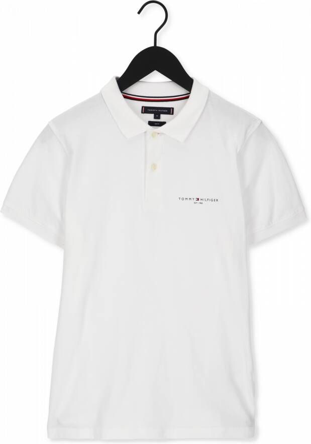 Tommy Hilfiger Witte Polo Clean Jersey Slim Polo