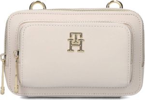 Tommy Hilfiger Witte Schoudertas Iconic Tommy Camera Bag