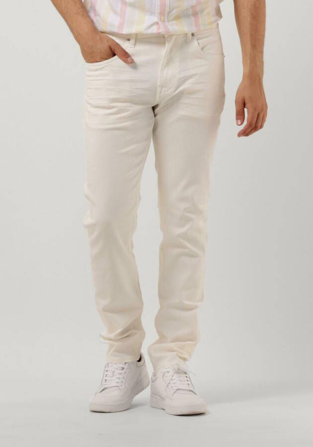 Tommy Hilfiger Witte Slim Fit Jeans Tapered Houston Pstr Gale White