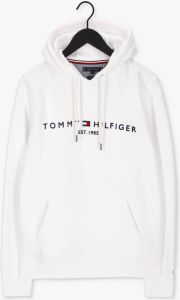Tommy Hilfiger hoodie met biologisch katoen ybr white