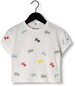 Tommy Hilfiger Kids T-shirt met all-over labelstitching