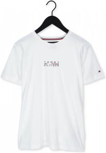 Tommy Hilfiger Witte T shirt Square Logo Tee