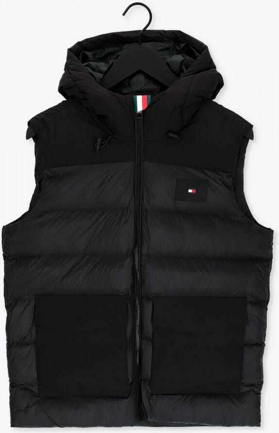 TOMMY HILFIGER Heren Jassen Mix Media Vest Zwart