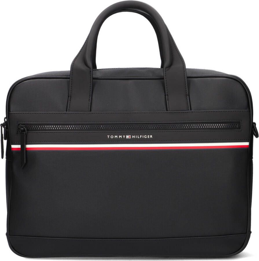 Tommy Hilfiger Zwarte Laptoptas Stripe Computer Bag