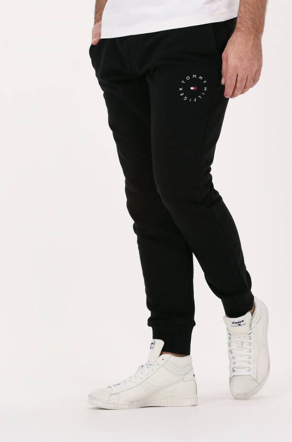 Tommy Hilfiger regular fit joggingbroek ROUNDALL GRAPHIC met biologisch katoen black