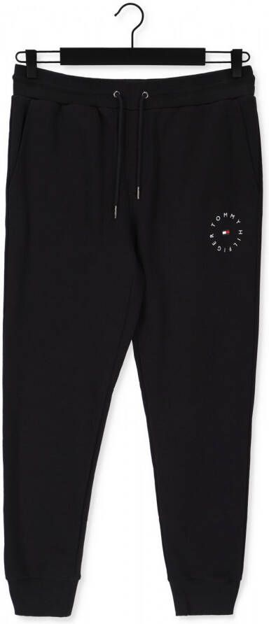Tommy Hilfiger regular fit joggingbroek ROUNDALL GRAPHIC met biologisch katoen black