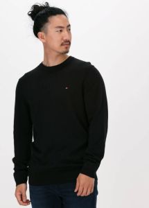 Tommy Hilfiger Zwarte Trui Core Cotton-silk Cneck