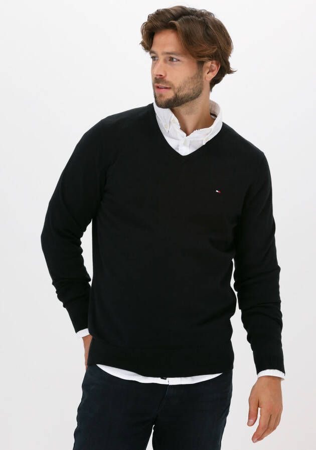 Tommy Hilfiger Organisch Katoen Zijde Jersey voor Heren Black Heren - Foto 2