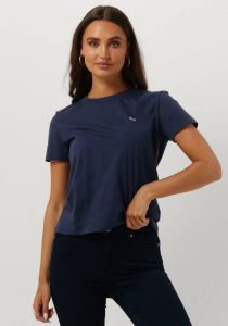 TOMMY JEANS Shirt met ronde hals TJW REGULAR JERSEY C NECK met -merklabel op borsthoogte