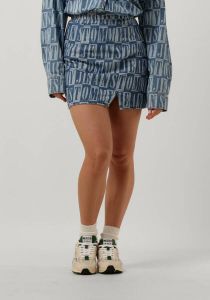 Tommy Jeans Blauwe Tjw Tj Denim Spellout Mini Skirt
