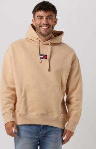 Tommy Jeans Camel Sweater Tjm Tommy Badge Hoodie