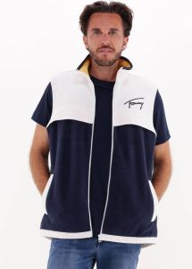 Tommy Jeans Donkerblauwe Bodywarmer Tjm Mix Media Retro Vest