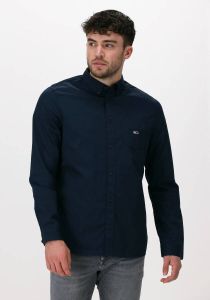Tommy Jeans Donkerblauwe Casual Overhemd Tjm Essential Light Twill Shirt