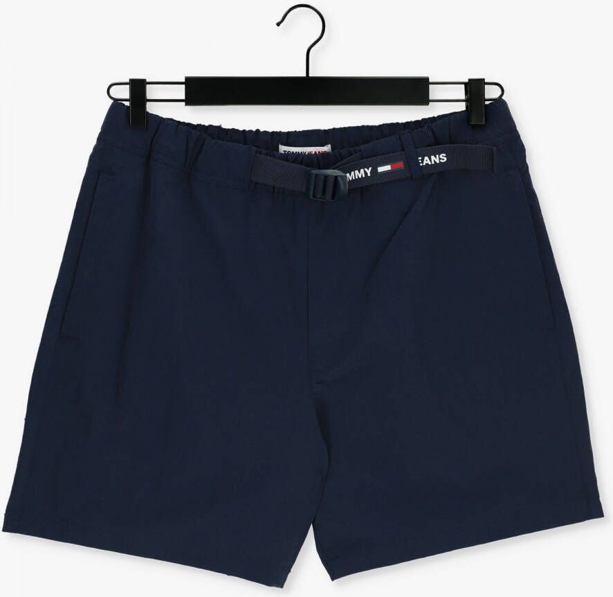 TOMMY JEANS Heren Broeken Tjm Belted Beach Short Donkerblauw
