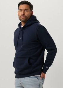 Tommy Jeans Donkerblauwe Sweater Reg Tonal Linear Logo Hoodie