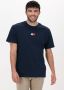 TOMMY JEANS Heren Polo's & T-shirts Tjm Tommy Badge Tee Donkerblauw - Thumbnail 1