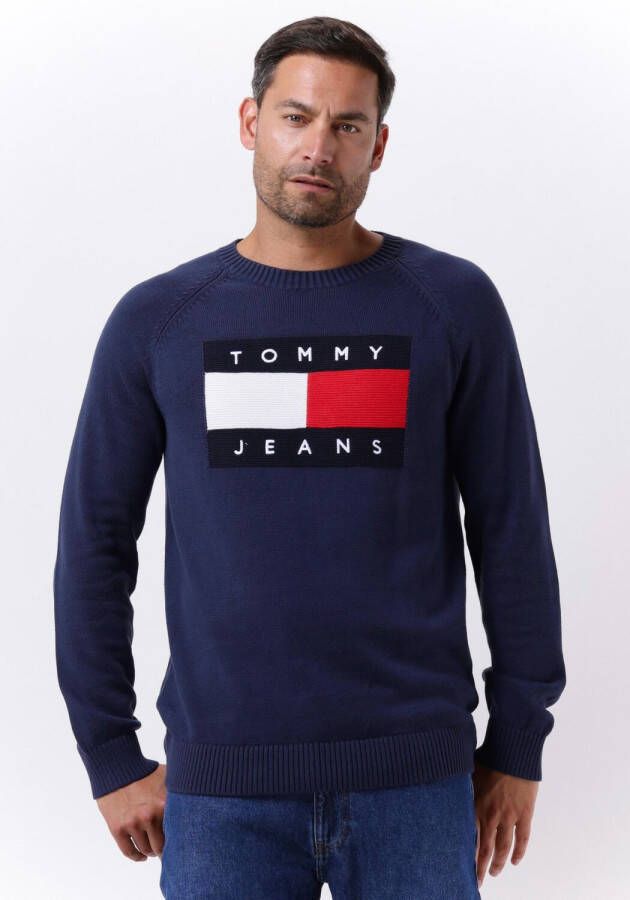 Tommy Jeans Heren Blauwe Gebreide Kleding van Tommy Hilfiger Blue Heren