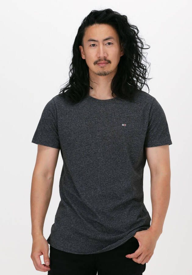TOMMY JEANS T-shirt TJM SLIM JASPE C NECK Classics slim fit met merklabel