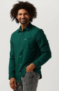Tommy Jeans Donkergroene Overshirt Tjm Solid Flannel Shirt