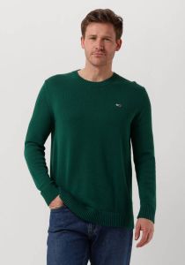 Tommy Jeans Donkergroene Trui Tjm Essential Crew Neck Sweater
