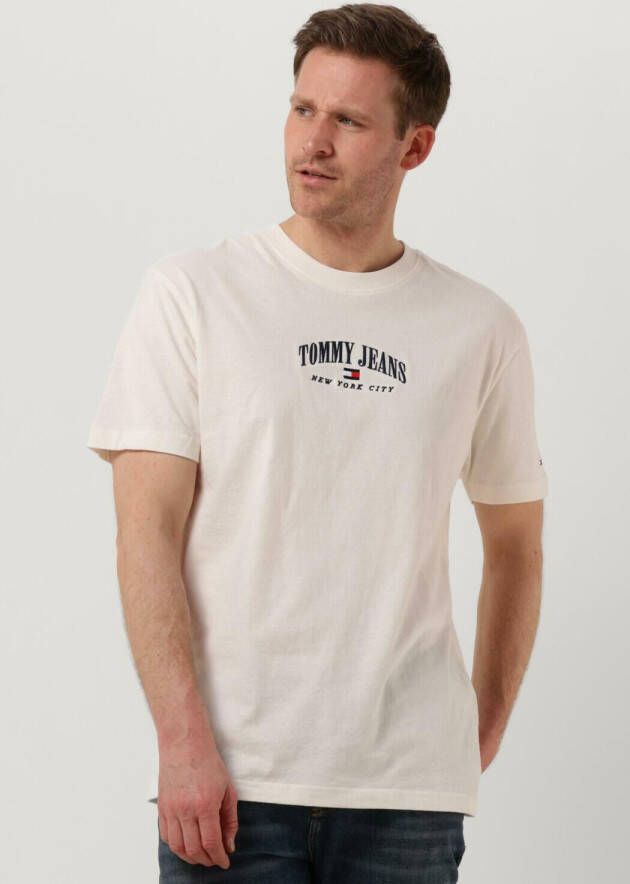 Tommy Jeans Gebroken Wit T-shirt Tjm Clsc Small Varsity Tee