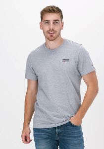 Lichtgrijze Tommy Jeans T shirt Tjm Regular Corp Logo C Neck