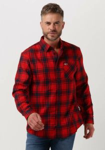 Tommy Jeans Rode Casual Overhemd Tjm Check Flannel Shirt
