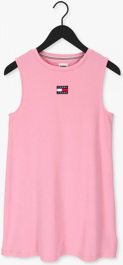 TOMMY JEANS Jerseyjurk TJW BADGE TANK DRESS met logobadge