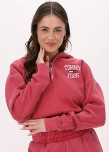 Tommy Jeans Roze Sweater Tjw Super Crop College Logo