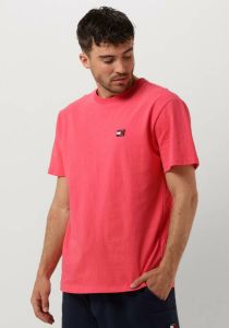 Tommy Jeans Roze T-shirt Tjm Clsc Tommy Xs Badge Tee