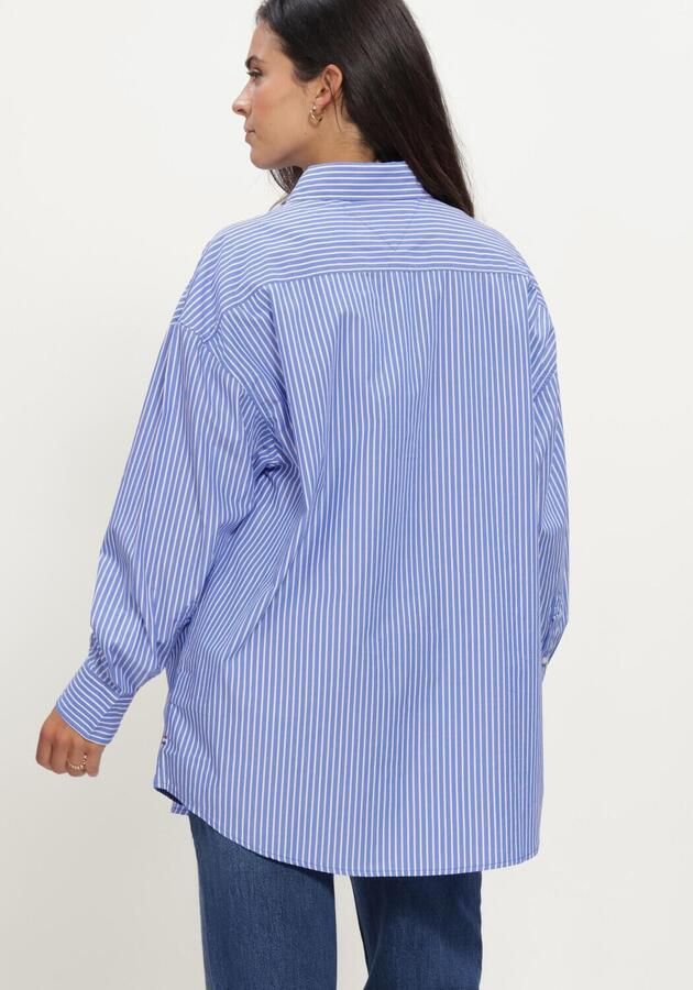 TOMMY JEANS Dames Blouses Tjw Ovs Essential Shirt Ext Blauw - Foto 3