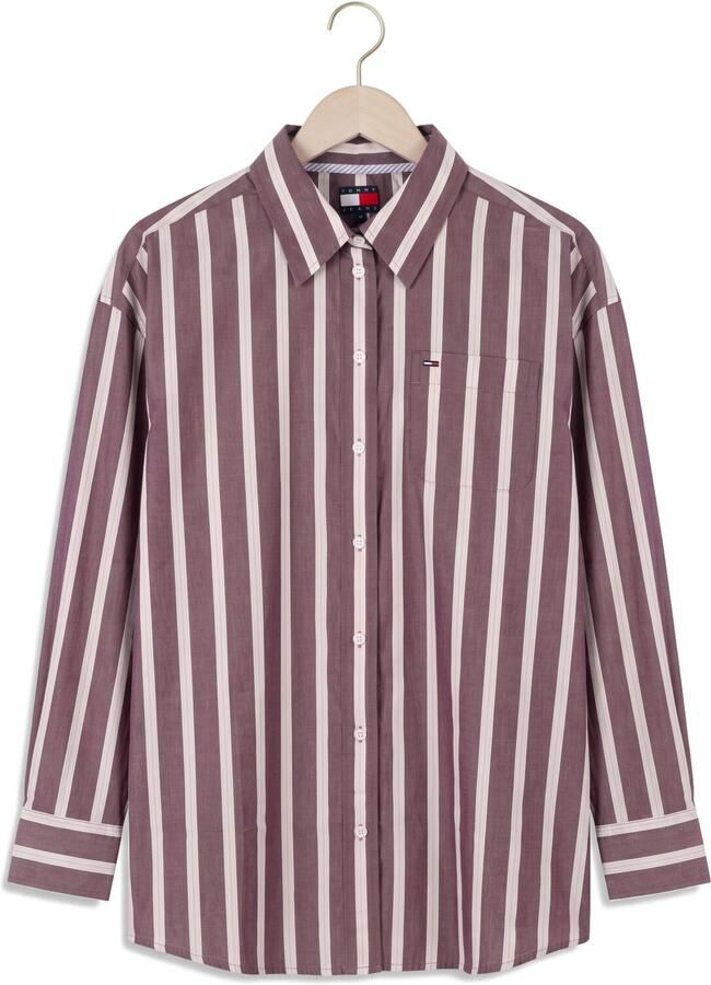 TOMMY JEANS Dames Blouses Tjw Ovs Essential Shirt Ext Paars - Foto 2