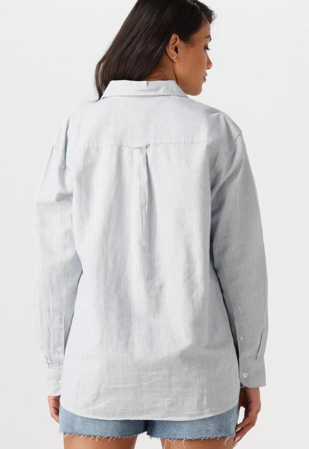 Tommy Jeans Relaxed fit blouseshirt van een mix van katoen en linnen - Foto 3