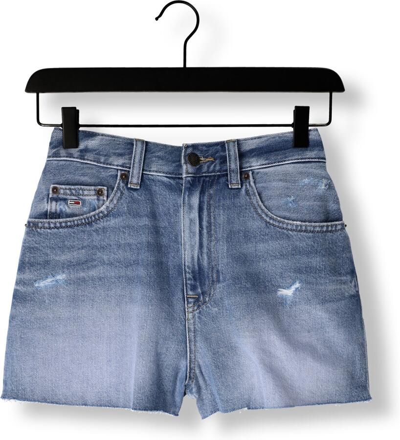 Tommy Jeans straight high waist denim short medium blue denim - Foto 1