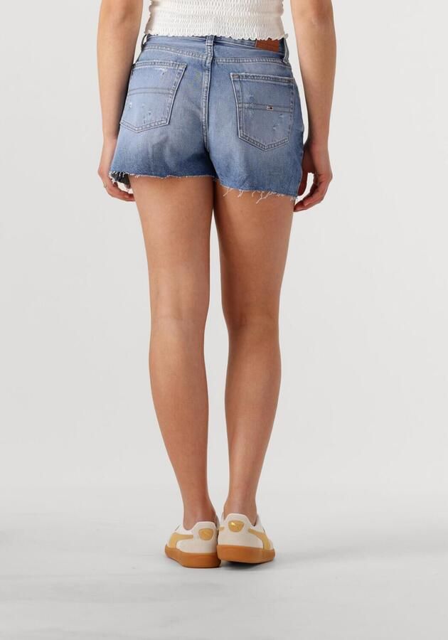 Tommy Jeans straight high waist denim short medium blue denim - Foto 2