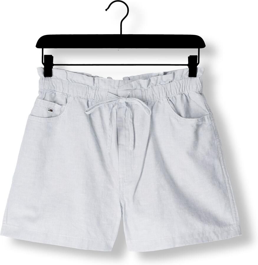 Tommy Jeans Regular fit korte paperbagbroek van een mix van katoen en linnen