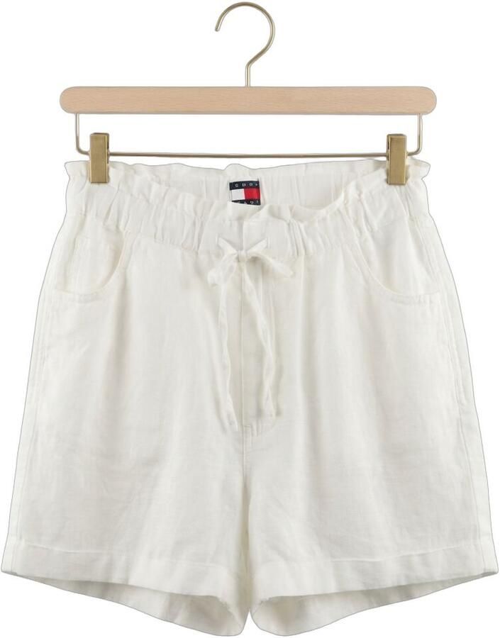 TOMMY JEANS Dames Broeken Tjw Essential Linen Shorts Wit - Foto 2